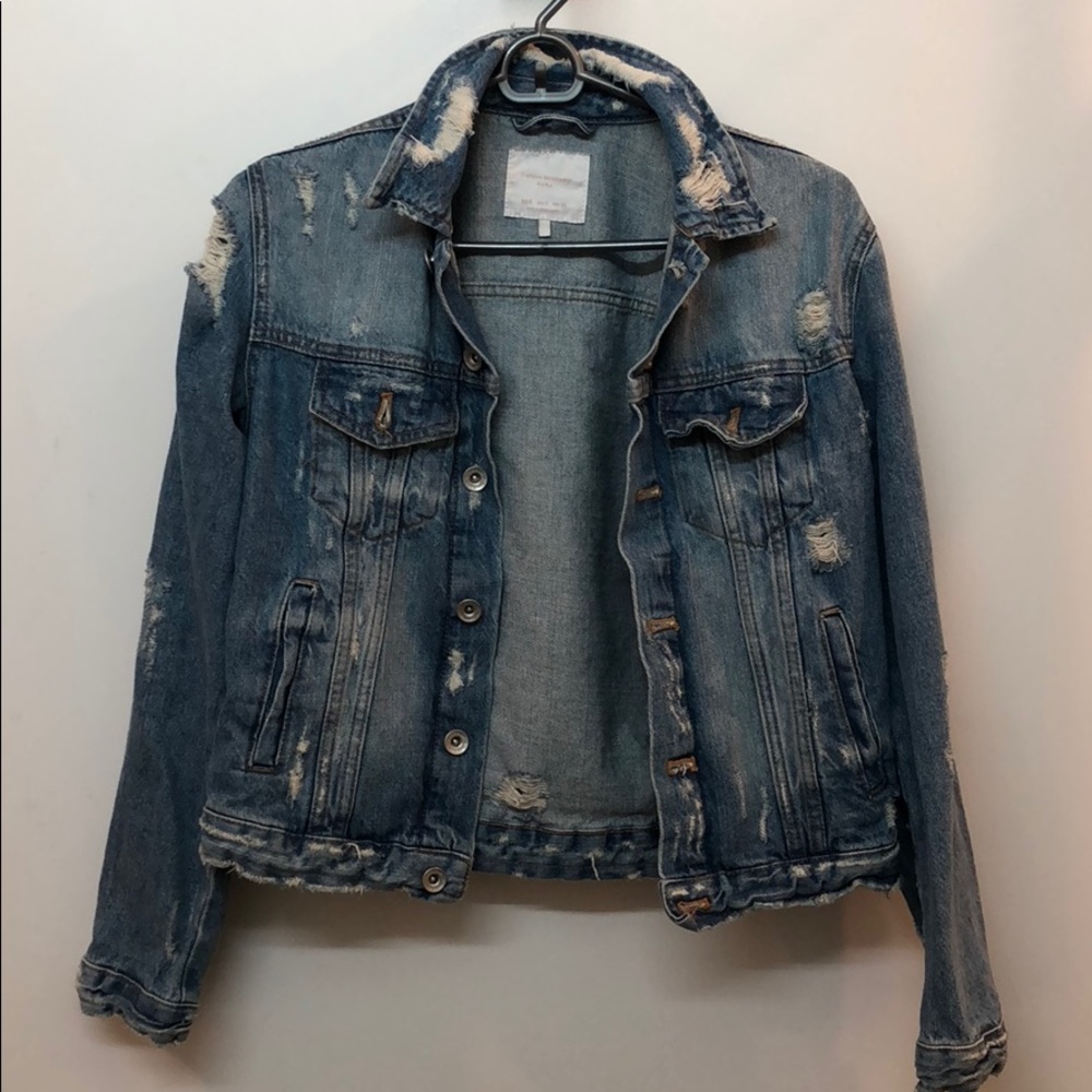 Small Ripped Denim Blue Jacket